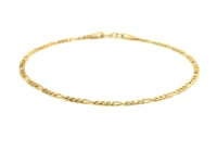 14k Gold Figaro Anklet 1.5mm