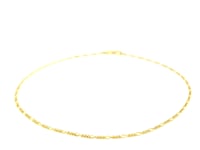 14k Gold Figaro Anklet 1.3mm