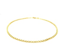 10k Yellow Gold Rolo Anklet 2.3mm