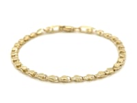 14k Gold Heart Anklet 2.9mm