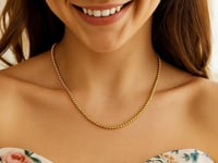 14k Yellow Gold Bead Chain (3mm)