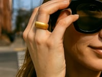 14K Yellow Gold Thick Tubogas Ring (9.90 mm)