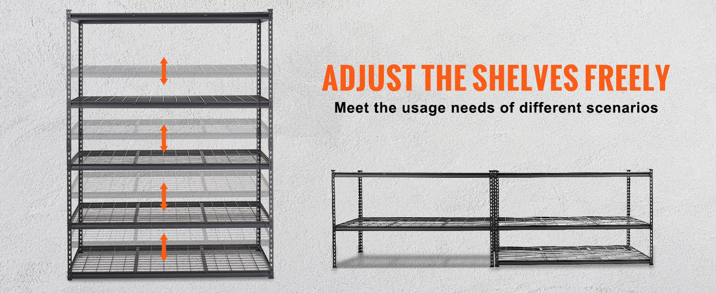 5-Tier Adjustable Storage Shelving Unit