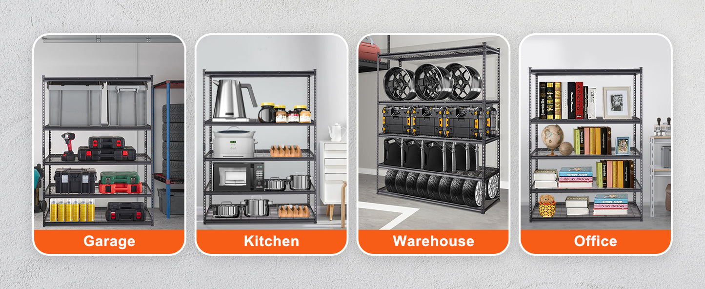 5-Tier Adjustable Storage Shelving Unit